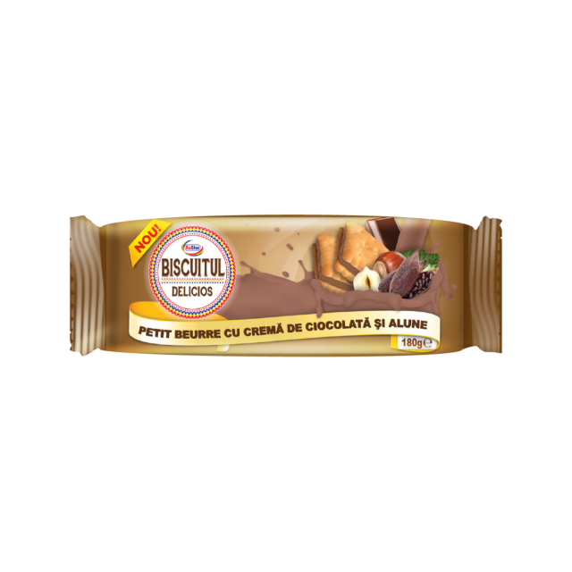 PETIT BUERRE Csokoládé-mogyoró ízű töltelékkel